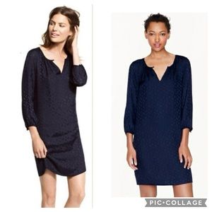 J. Crew 100% Silk Jacquard Tonal Paisley Dress size 8